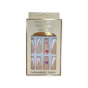 Uñas Press On Decoradas Nail Fairy X 12 Pcs