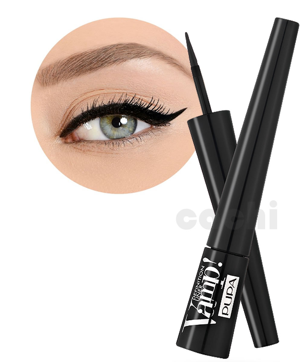 Delineador Pupa Líquido Feltro Vamp! 100 Extreme Black