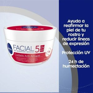 Crema facial NIVEA Cuidado Facial 5en1 antiedad anti arruga