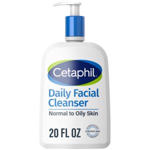 Cetaphil Daily Facial Cleanser para Pieles Sensibles, Mixtas a Grasa 20oz